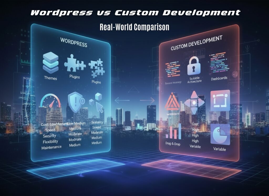 wordpress vs custom website
